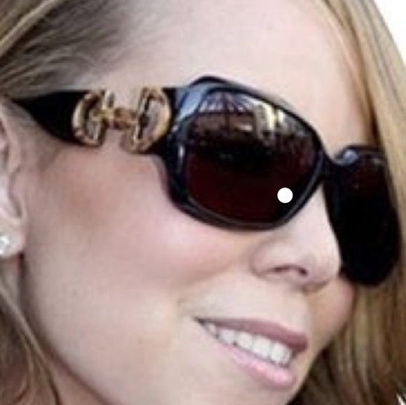 GUCCI women's brown horsebit bamboo sunglasses - Picture 5 of 6